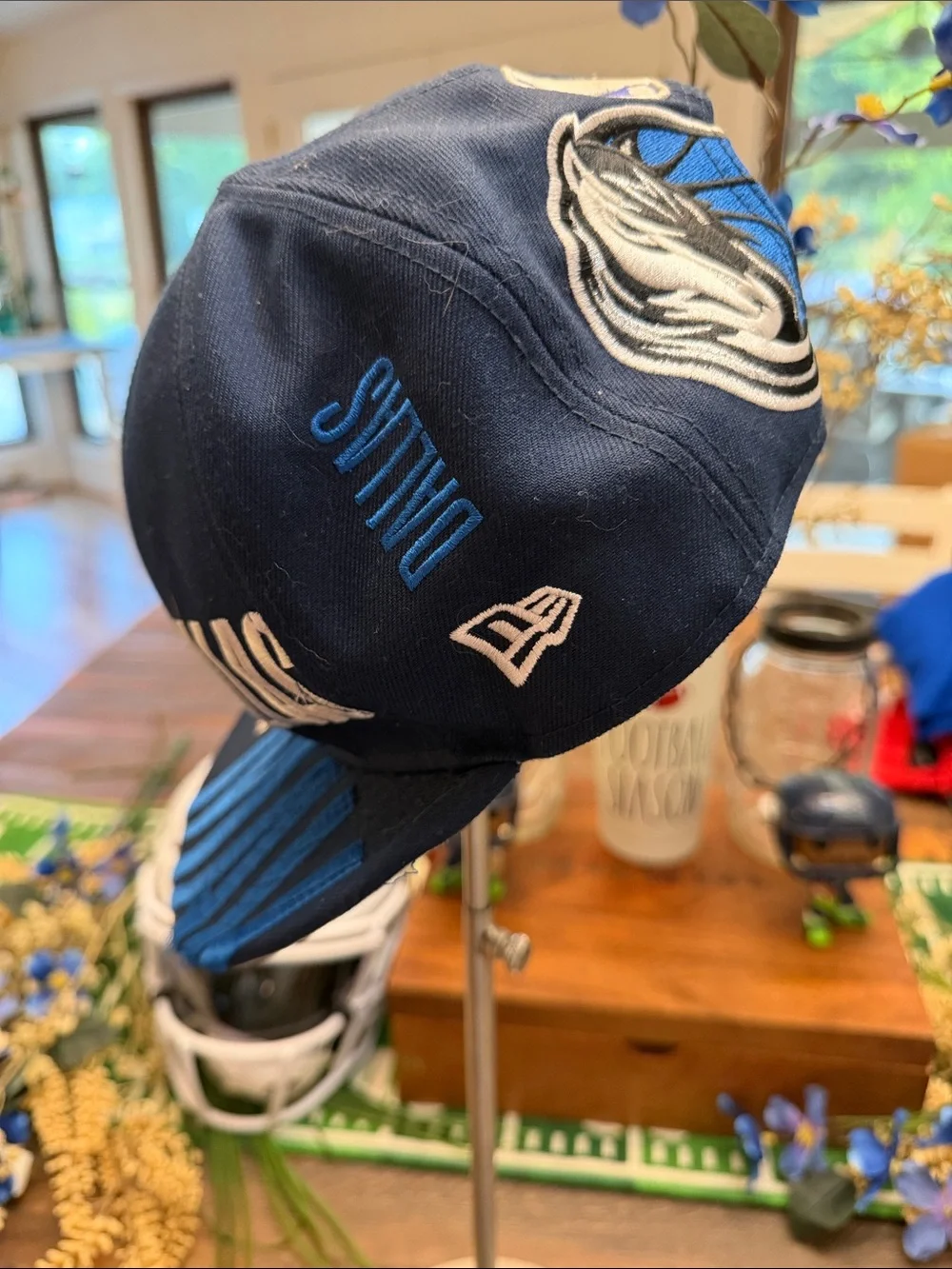 NBA Dallas Mavericks Novelty Snapback Hat - Multi-Print Embroidery GUC 🏀 🧡🔥🏀🧡🔥